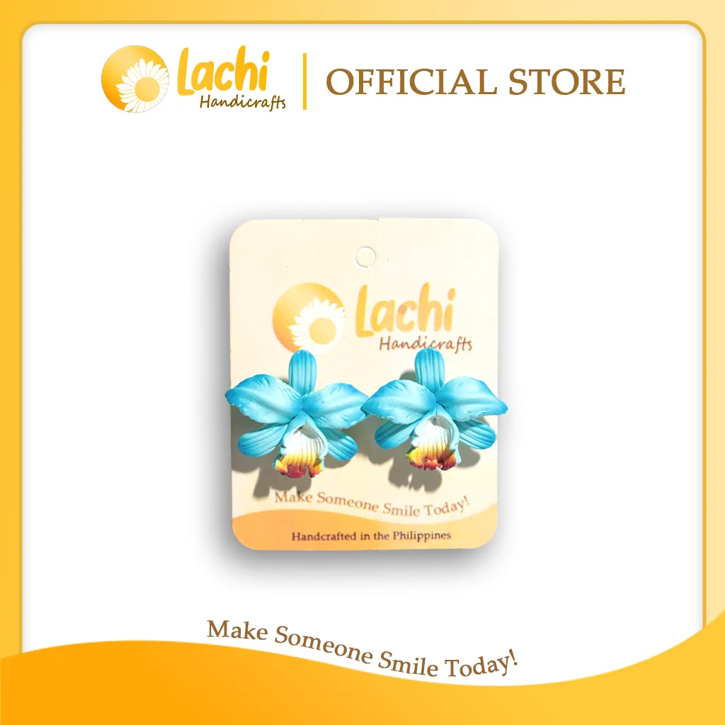 Lachi - Blue Orchid Earring Stud (XL)