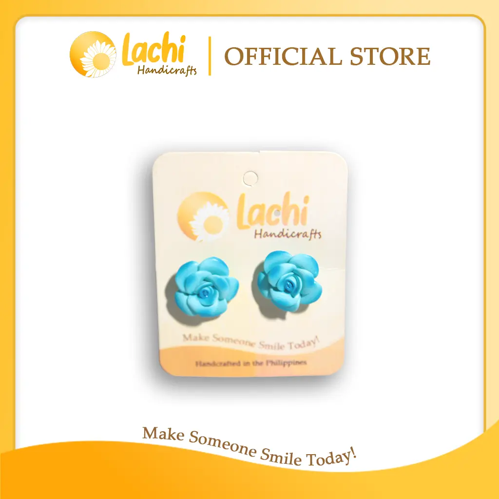 Blue Hibiscus Earring (M)