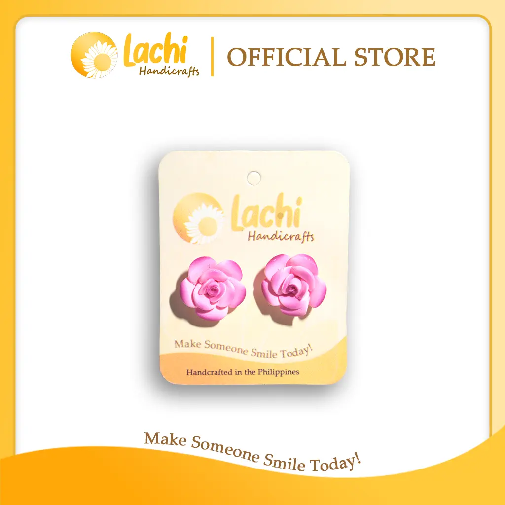 Lachi - Pink Rose Earring (M)