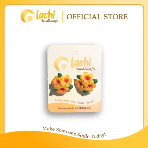 [PL-YWOR-ERSBQ] Lachi - Yellow/Orange Earring (BQ)