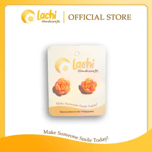 [RS-OR-ERSS] Lachi - Orange Rose Earring (S)
