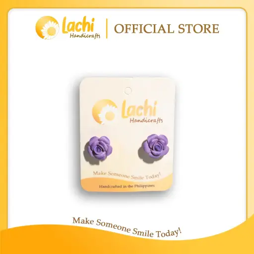 [RS-PR-ERSS] Lachi - Purple Rose Earring (S)